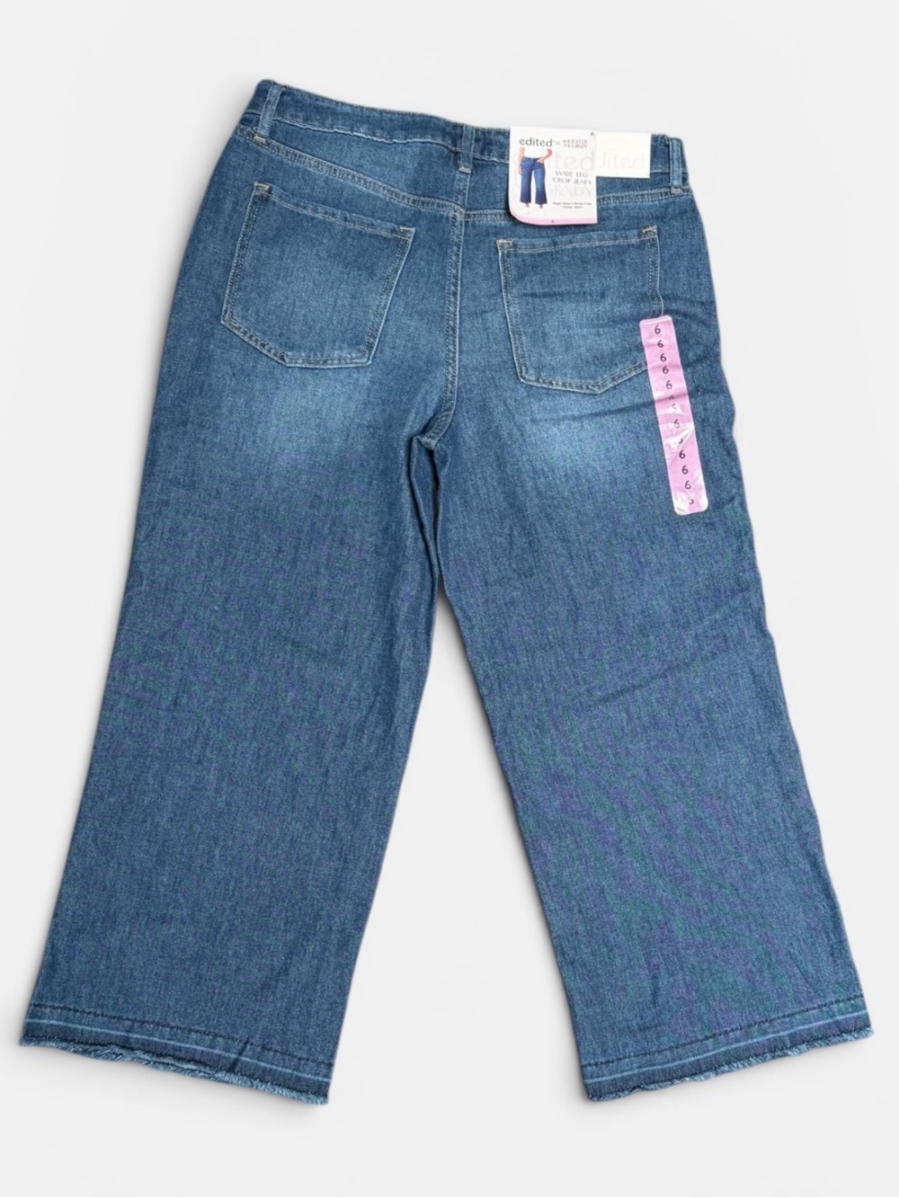 Edited by Hunter McGrady Classic Wide-Leg Women's Jeans in Medium Blue - Picture 2 of 3